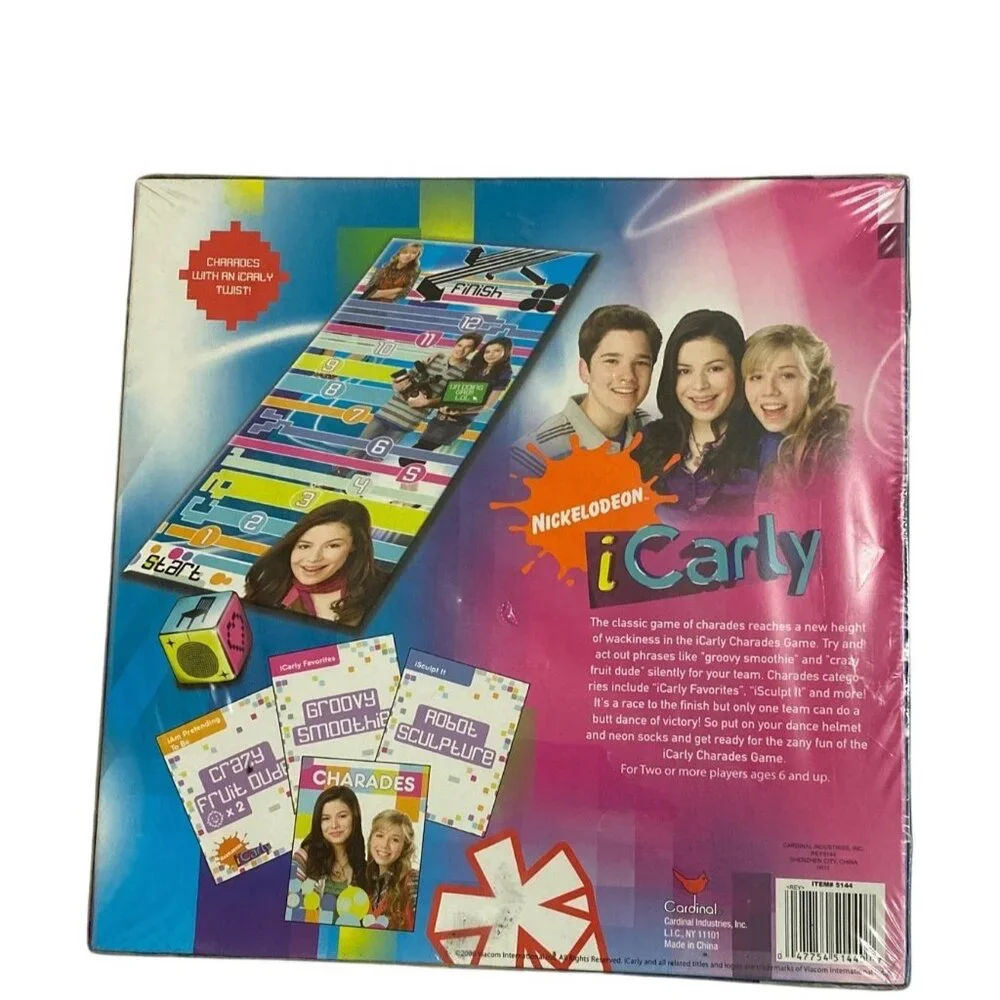 Nickelodeon iCarly‎ Charades Game Family Board Game 2008 New Sealed